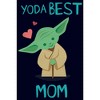 Juniors Womens Star Wars Mother's Day Best Mom Yoda T-Shirt - 2 of 4