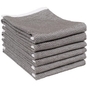 KAF Home Reversible Terry Web Kitchen Towels | Set of 6 18 x 28 Inch Absorbent, Durable, Beautiful, and Luxuriously Soft Kitchen Towels - 1 of 4