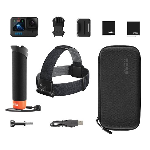 GoPro HERO 12 - Waterproof Action Camera + 64GB Card and 50 Piece Accessory  Kit