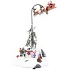 Northlight LED Lighted and Musical Flying Santa Animated Christmas Village Display - 13.5" - 3 of 4