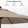 PURPLE LEAF Patio Umbrella Outdoor Table Umbrella Aluminum Frame Market Umbrella Sun Umbrella with 8 Sturdy Ribs - 3 of 4