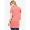 Woman Within Plus Size Marled V-Neck Tunic - 3 of 4