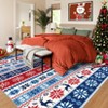 COZONY Christmas Holiday Themed Washable Non Slip Runner Rug for Hallway Kitchen Bedroom - 3 of 4