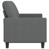 vidaXL 3-Seater Sofa in Dark Gray - 70.9" Wide, Upholstered in Polyester Fabric, Modern Style for Living Room, Lounge, Office - 3 of 4