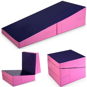 Costway Incline Gymnastic Pad Folding Wedge Ramp Gym Fitness Exercise Sport Tumbling Mat - 1 of 4