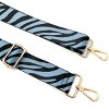 Wrapables Wide Adjustable Crossbody Handbag Strap, Women's Replacement Bag Strap for Purses, Blue Zebra Print - image 3 of 4