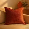 TopComfy Support Pillow Homey Cozy Velvet Throw Pillow with Rose Copper Elegance for Stylish Decor, Brown, 17"*17"*10" - 4 of 4
