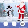 Costway 4.2 FT Pre-Lit Snowman & Redbirds Christmas Decoration with LED Lights Holiday - 3 of 4