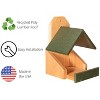 JCS Wildlife Cedar Robin Roost Birdhouse with Recycled Poly Lumber Roof - 4 of 4