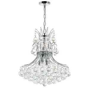 CWI Lighting Princess 8 Light Down Chandelier With Chrome Finish - 1 of 4