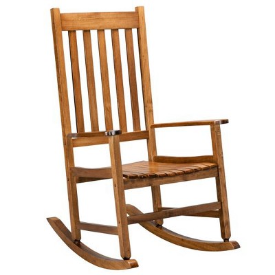 Natural Color Solid Wood Patio Rocking Chair