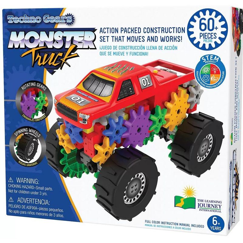 The Learning Journey Techno Gears Monster Truck & Off Road Racer 2 Pack, 3 of 4