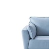 32" Mesut Accent Chair Light Blue Top Grain Leather Black Finish - Acme Furniture - 2 of 4