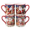 16pc Earthenware Magic of Christmas Santa Dinnerware Set - Certified International - 4 of 4