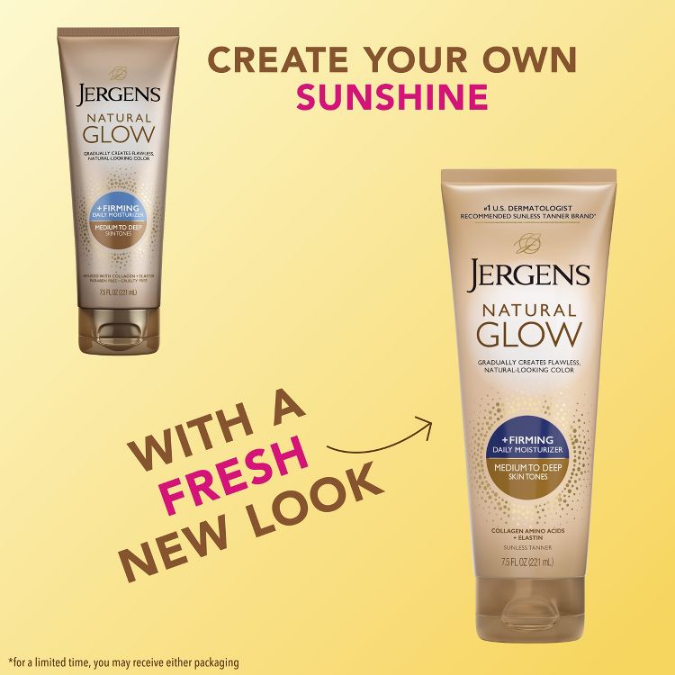 Jergens Natural Glow Firming Daily Moisturizer Self Tanner Body Lotion - 7.5 fl oz, 3 of 12