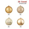 Every Day is Christmas 20ct Christmas Ornaments, Shatterproof Christmas Tree Ornaments Set, 97mm/3.81" Christmas Balls Decoration - 3 of 4