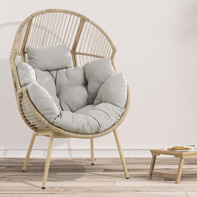 Outdoor PE Wicker Egg Chair for Balcony