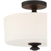 Crystorama Lighting Travis 2 - Light Flush Mount in  Black Forged - 2 of 4