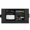 SilverStone Technology  550W ATX PSU, 45A +12V, Silent 120mm Fan, 80 Plus Gold, Flat Half-Modular Cables, 2x 8/6-pin PCI-E - 2 of 4