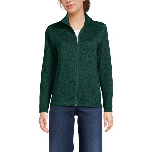 Lands' End Women's  Sweater Fleece Jacket - 1 of 4