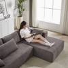 ChicFurnit L-Shaped Modular Sectional Sofa Couch Left / Right Chaise Chenille Upholstered 6 Pillows Sofa Couches for Living Room - 4 of 4