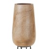 Melrose Wood Vase with Stand 15"H - 2 of 2