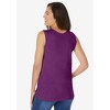 Woman Within Plus Size Perfect Scoopneck Tank - 3 of 4