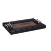 Cheung's Aelon Set of 3 Vinyl Faux Alligator Skin Wood Trays - 2 of 4