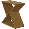 Monarch Specialties Accent Table 2 Tier End Side Table Square Nightstand Bedroom Lamp Brown Veneer Traditional - 2 of 4