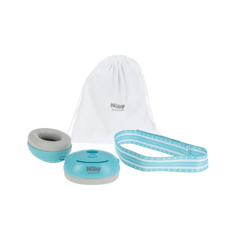 Nuby Baby Earmuffs with Travel Bag - Blue, 2 of 6