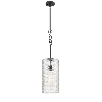 Wexford - 1 Light Stem Hung Mini Pendant In Art Deco Style-23.75 Inches Tall and 8 Inches Wide