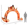 Hrinhom Thanksgiving Turkey Archway, Blow Up LED Yard Display for Holiday - 2 of 4