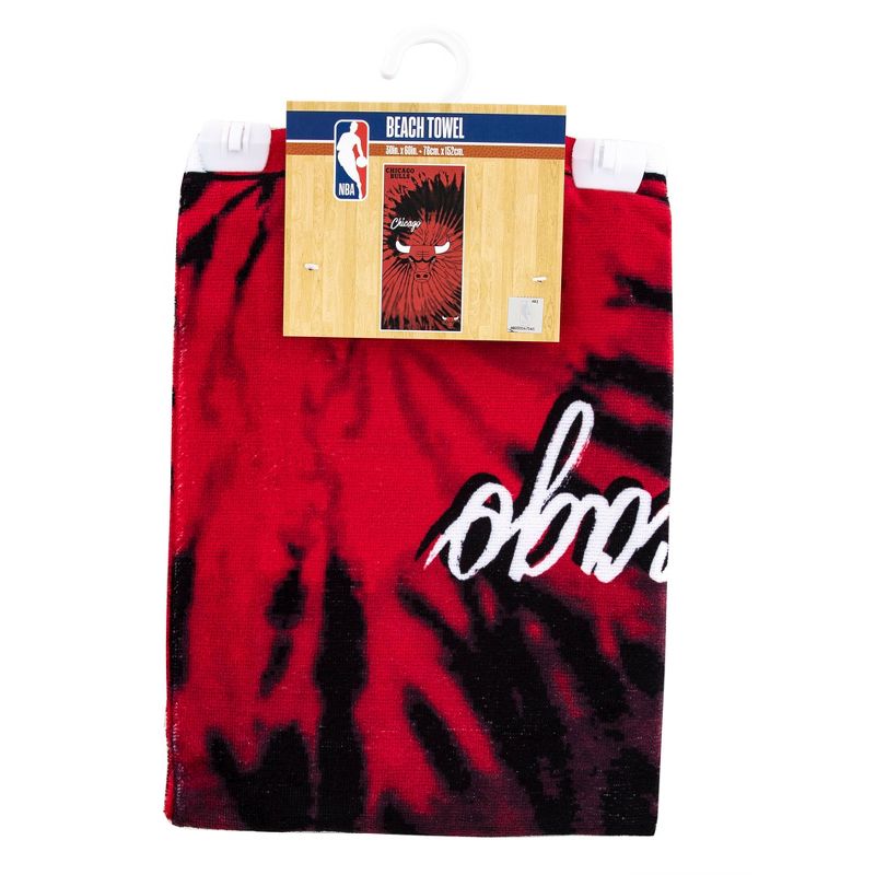 NBA Chicago Bulls Pyschedelic Beach Towel, 4 of 7