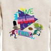 Boys' - Hey Arnold! - Retro Arnold and Gerald Graphic Long Sleeve Fleece Sweatshirt - 2 of 4
