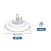 Unique Bargains PVC Hooks and Hangers for Glass Metal Surfaces Suction Cups with Screw 4 Pcs - 2 of 4