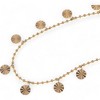 Anna-Kaci Women's Dainty Charm Disc Bracelet with Adjustable Chain- Gold - 3 of 4