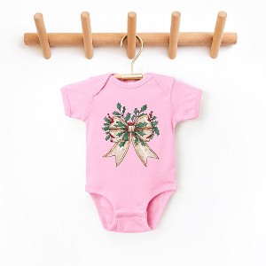 The Juniper Shop Holly Leaves Coquette Baby Bodysuit - 1 of 3