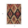 HomeRoots 5' X 8' Rust And Charcoal Aztec Washable Indoor Outdoor Area Rug - 3 of 4