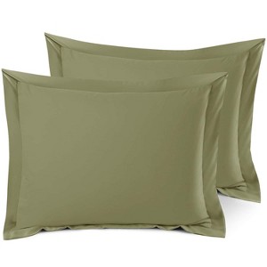 Nestl Soft Pillow Shams Set of 2, Double Brushed Microfiber Pillow Covers, Premium Pillow Shams With 1.5” Flange - 1 of 4