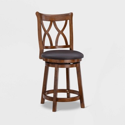 Madison Counter Height Barstool Rustic Oak - Powell Company