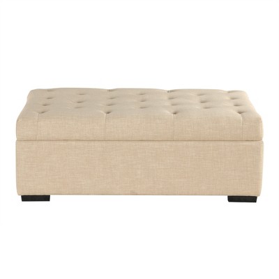 Whisen 49.6" Convertible Ottoman Sleeper Sofa Bed with Memory Mattress - Space-Saving Tufted Design for Small Living Rooms