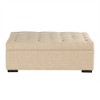 Twin Size Folding Sofa Bed, Convertible Sleeper Sofa Ottoman with Memory Mattress and Tufted Design for Living Room -ModernLuxe - 4 of 4