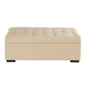 Whisen 49.6" Convertible Ottoman Sleeper Sofa Bed with Memory Mattress - Space-Saving Tufted Design for Small Living Rooms - 1 of 4