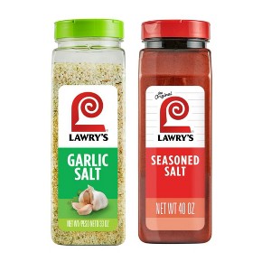 Lawry’s Seasoning Restaurant Variety Pack (Seasoned Salt, 40oz & Garlic Salt with Parsley, 33oz) - 1 of 4