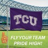 NCAA Texas Christian University Flag with Grommets, 3'x5' TCU Horned Frogs Outdoor College Flags & Banners for Garden Patio Indoor Wall Décor - 4 of 4