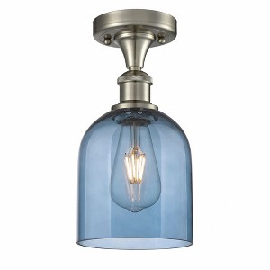 Bella - 1 Light Semi-Flush Mount In Industrial Style-10.75 Inches Tall and 5.5 Inches Wide - 1 of 1
