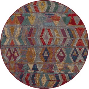 Unique Loom    Outdoor Modern Tamarindo Area Rug - 1 of 4