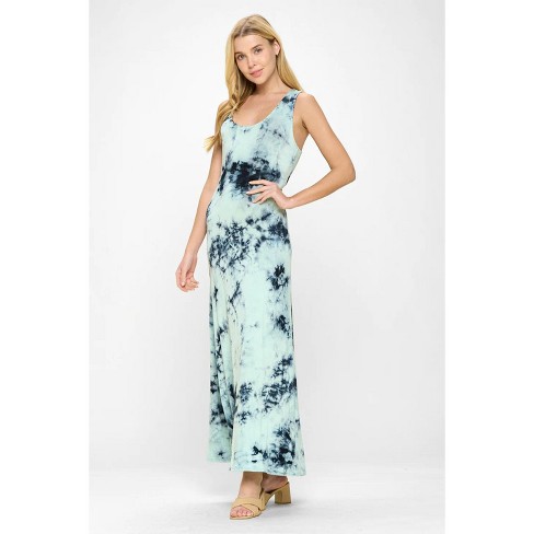 WEST K Women s Kelly Knit Racerback Maxi Dress Xsmall Sage Tie Dye