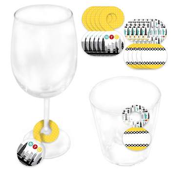 Wine Glass Markers by Musical Gifts Brand Rocket Design. Set of 10