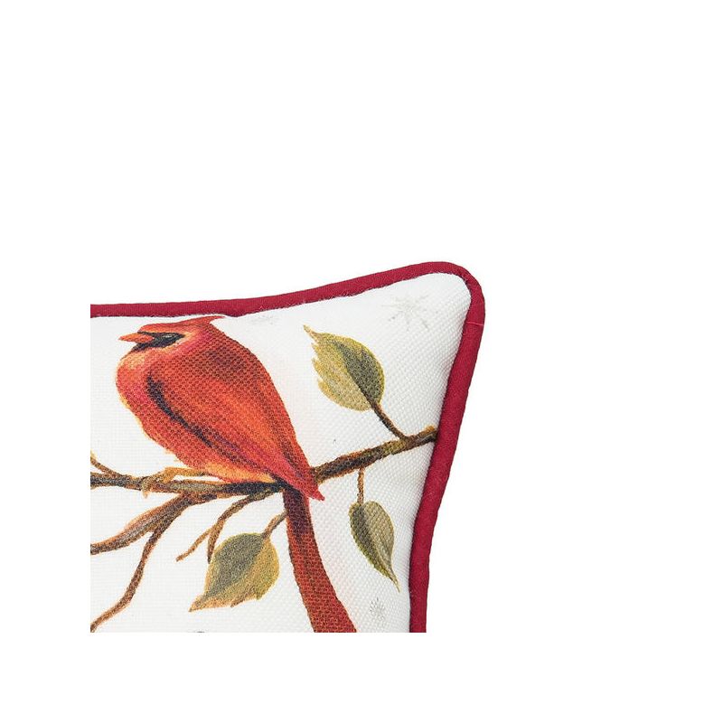C&F Home 8" x 8" Be Jolly Cardinal Petite  Size Printed Christmas Petite  Size Accent Throw  Pillow, 3 of 5